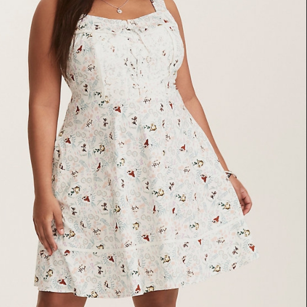 Vintage print bambi retro dress